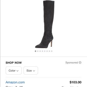 Sam Edelman Olencia black knee high boot, stiletto